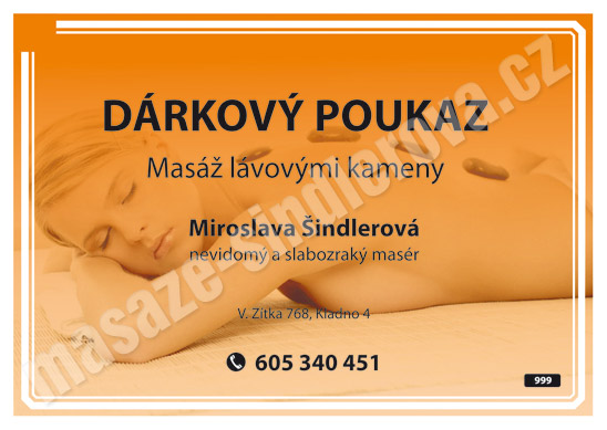 Dárkový poukaz – Masáž lávovými kameny